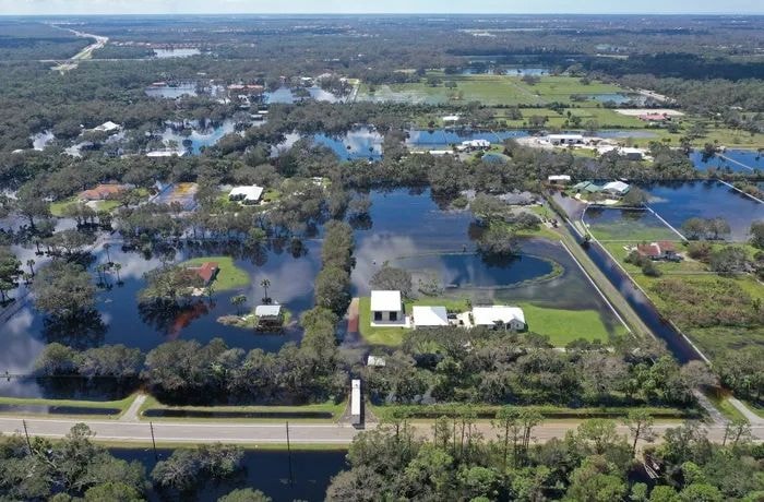 Flooding in Cape Coral from Hurricane Ian